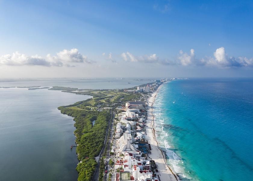 Quintana Roo Cancun Aerial View