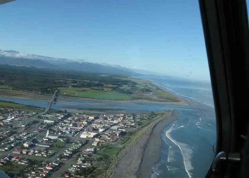 West Coast Hokitika Aerial View