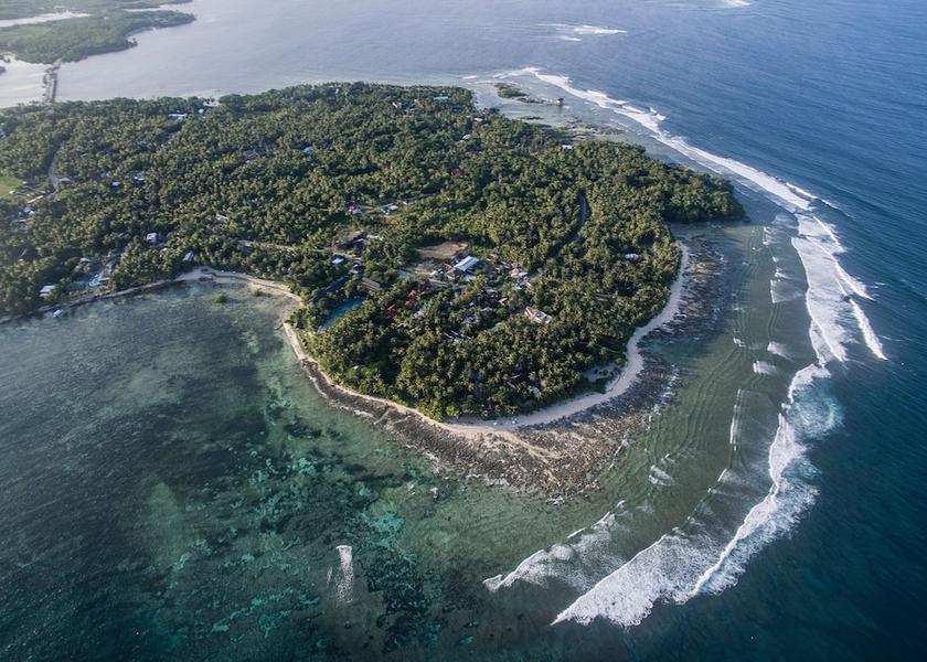 Caraga General Luna Aerial View