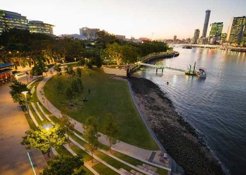 Queensland South Brisbane Aerial View