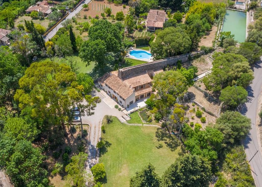 Balearic Islands Puigpunyent Aerial View