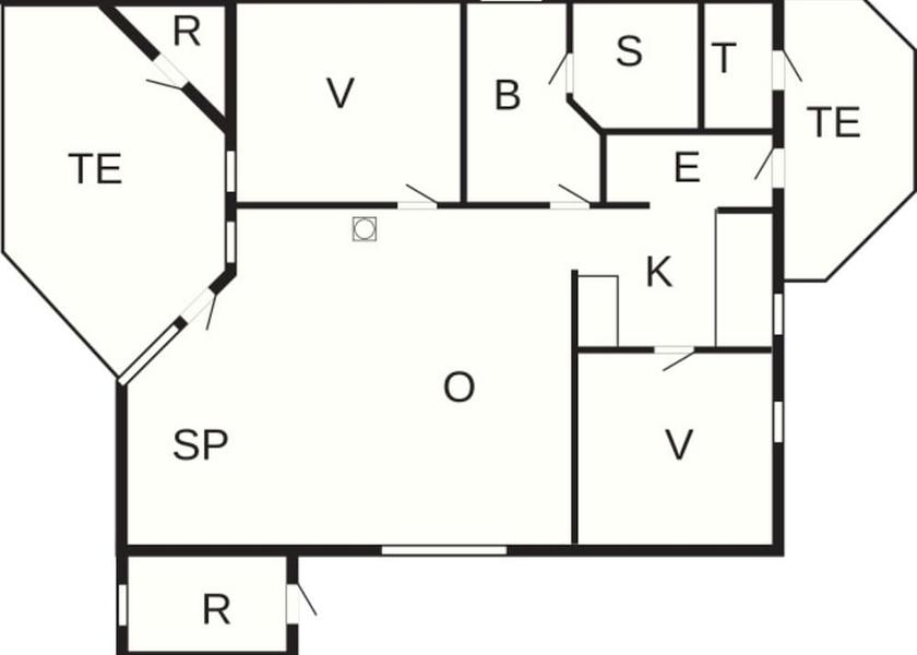 Room layout blue print