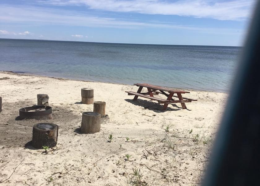 Michigan St Ignace Beach