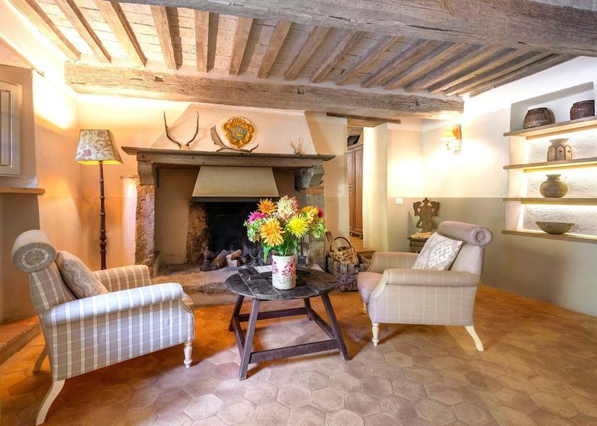 Tuscany Castiglione d'Orcia Living area