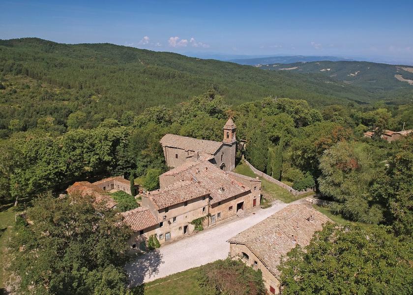 Tuscany Castiglione d'Orcia Aerial view