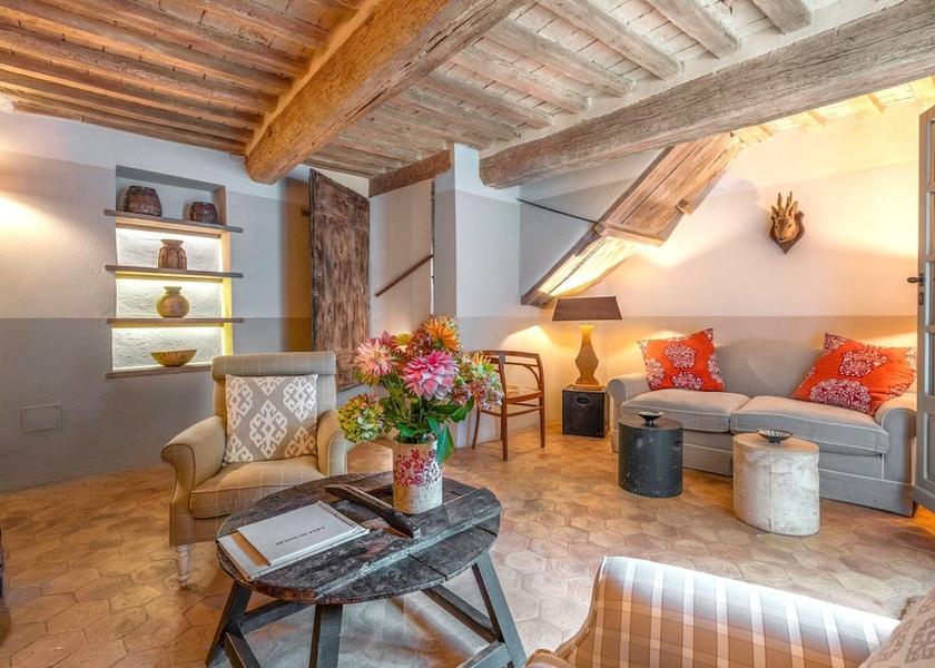 Tuscany Castiglione d'Orcia Living area