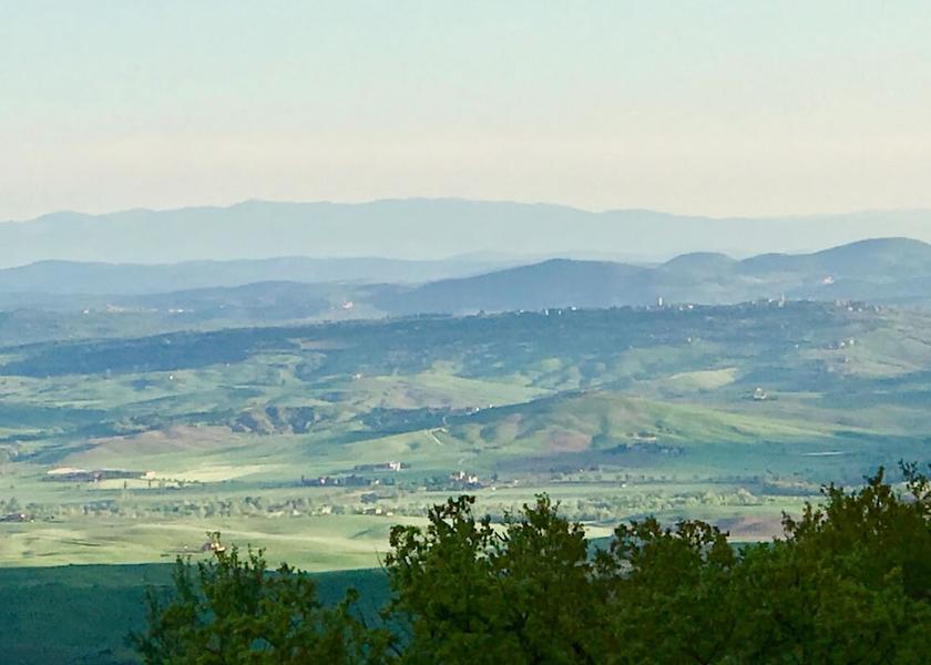Tuscany Castiglione d'Orcia View from Property