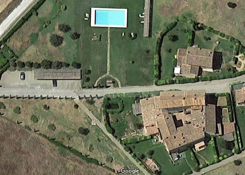 Tuscany Colle di Val d'Elsa Aerial View