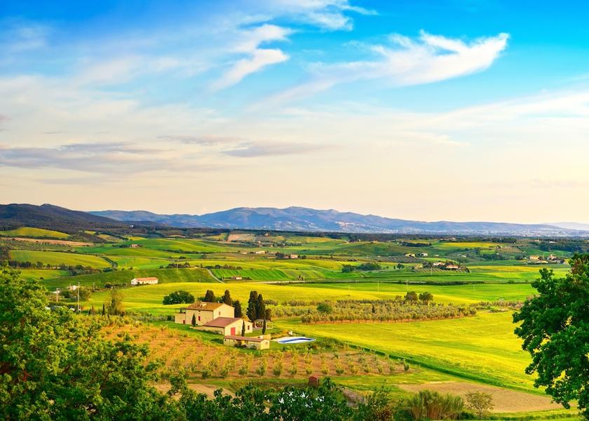 Tuscany Manciano Aerial View