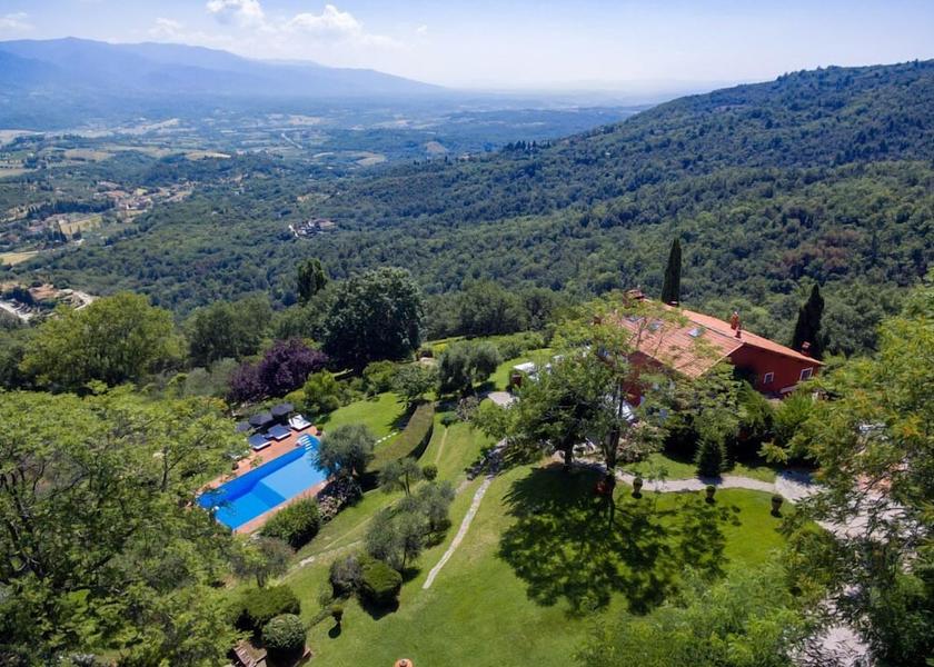 Tuscany Rignano Sull'Arno Aerial View