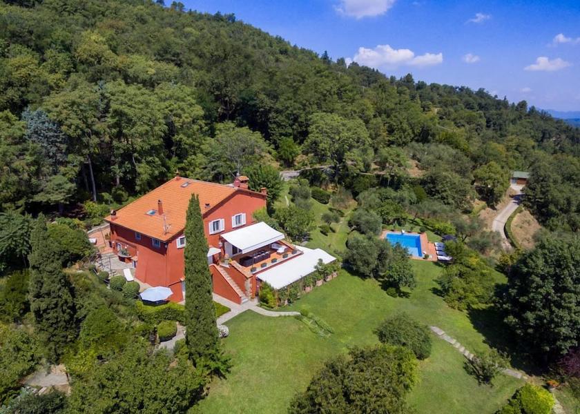 Tuscany Rignano Sull'Arno Aerial View