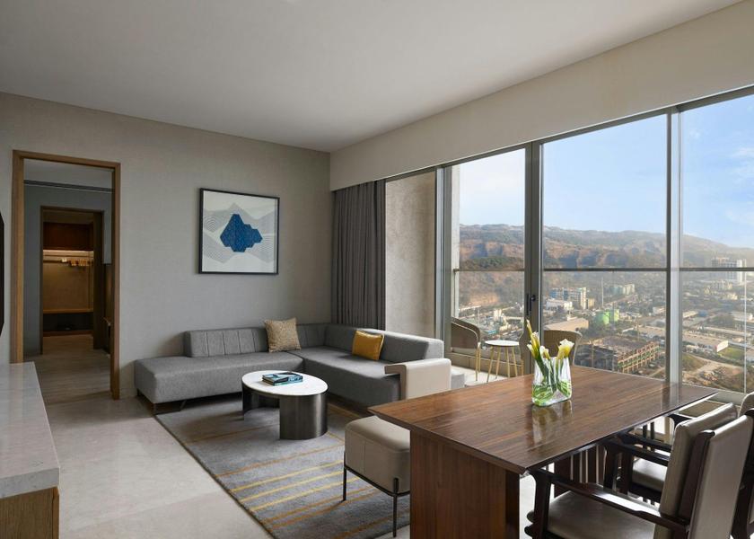 Maharashtra Navi Mumbai Premium Club, Executive lounge access, Larger Guest room, 1 King, Mountain view, Balcony