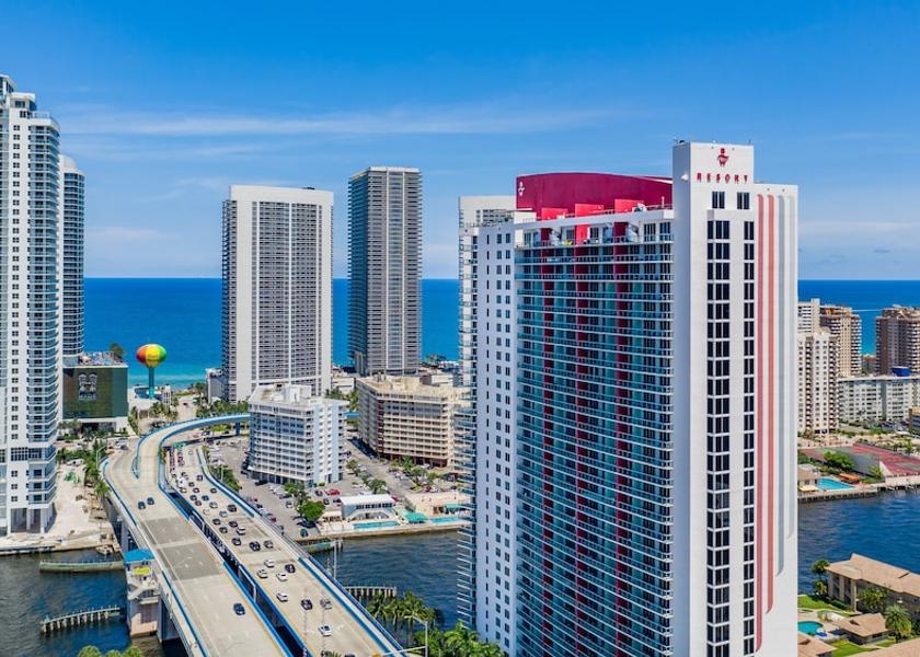 Florida Hallandale Beach Aerial View