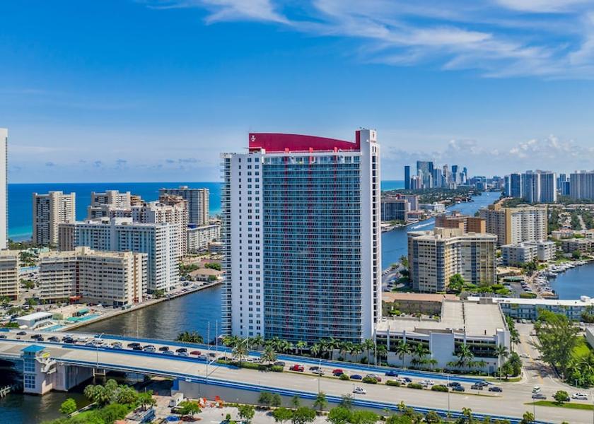 Florida Hallandale Beach Aerial View