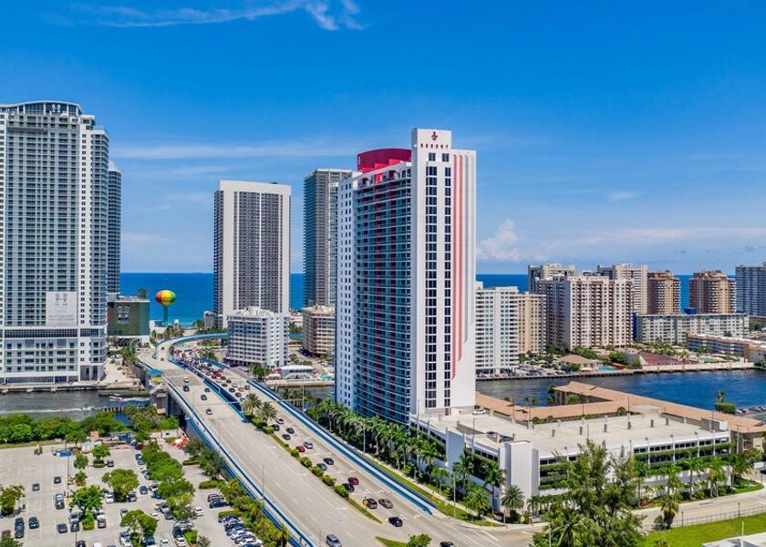 Florida Hallandale Beach Aerial View