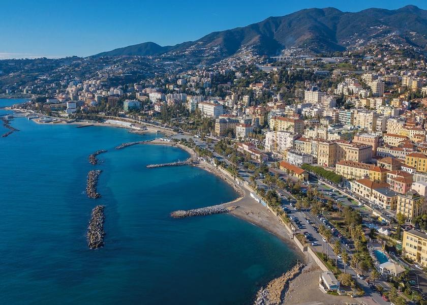 Liguria Sanremo Aerial View