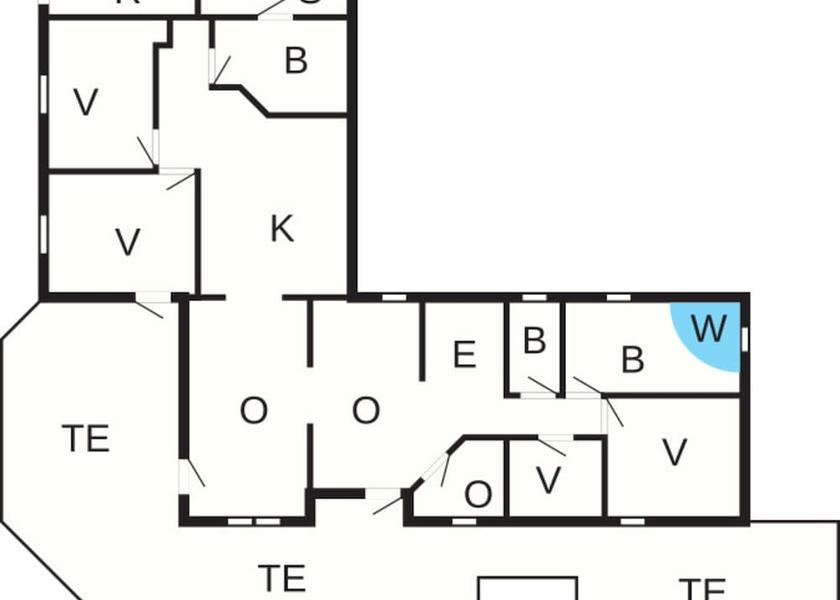 Syddanmark Juelsminde Room layout blue print