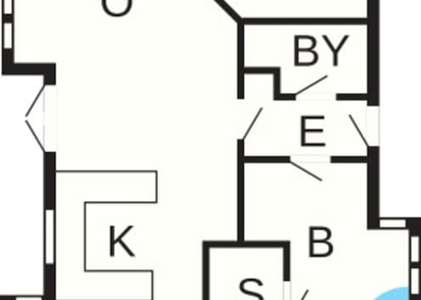 Hovedstaden Hasle Room layout blue print