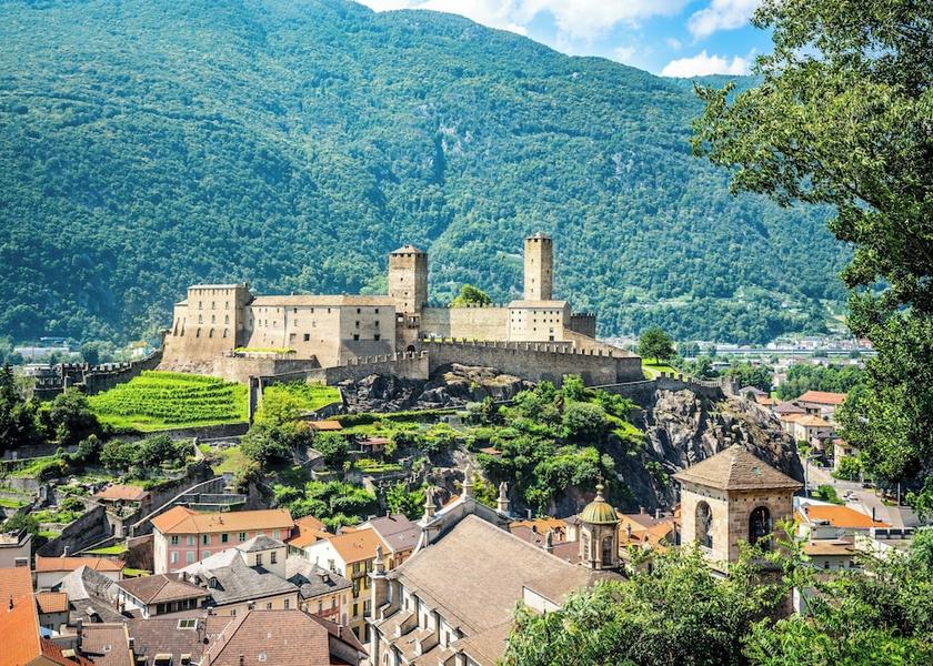 Canton of Ticino Bellinzona Exterior Detail