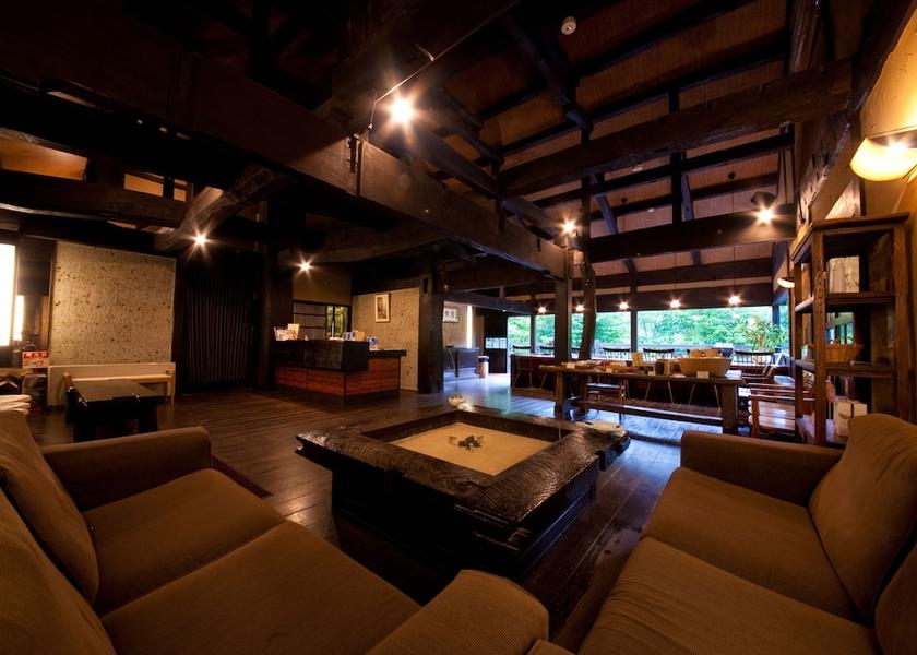 Oita Yufu Lobby sitting area