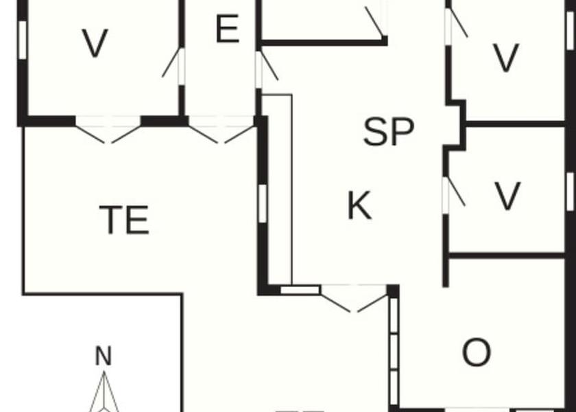 Sjælland Nysted Room layout blue print