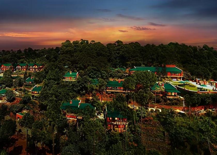 Himachal Pradesh Kasauli Aerial View