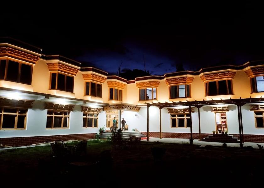 Ladakh Hunder Front of property - evening/night