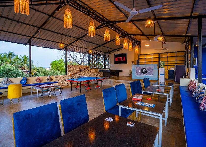 Goa Anjuna shared lounge/tv area