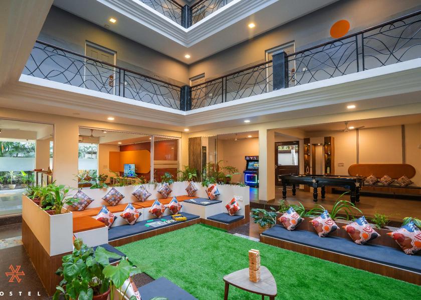 Goa Anjuna shared lounge/tv area