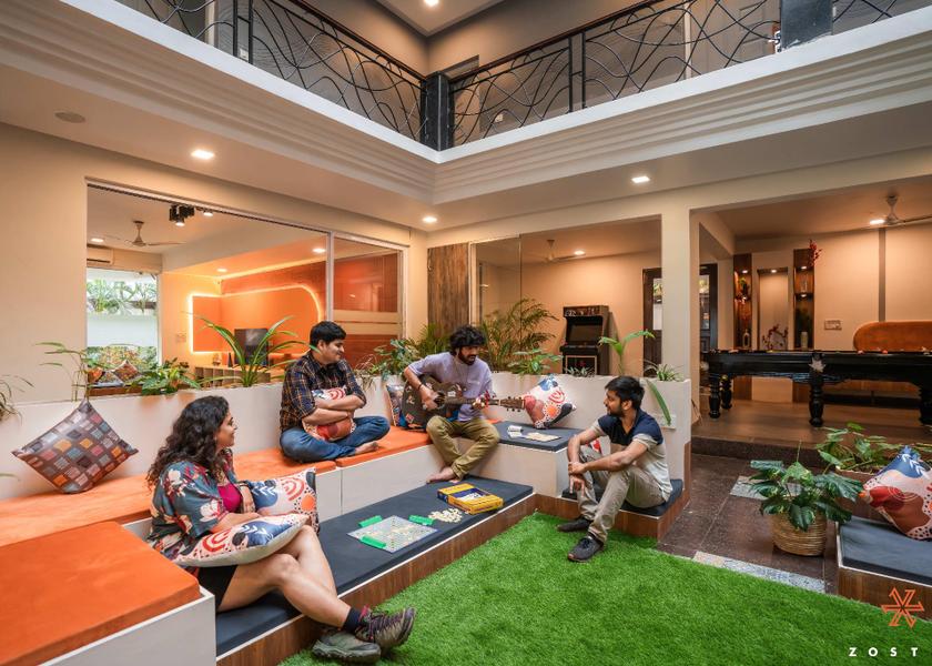 Goa Anjuna shared lounge/tv area