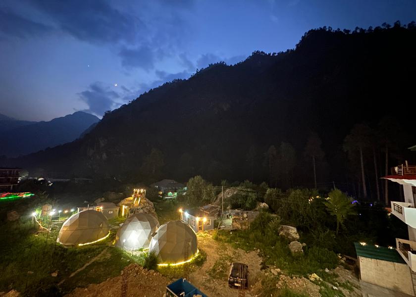 Himachal Pradesh Kasol Hotel View