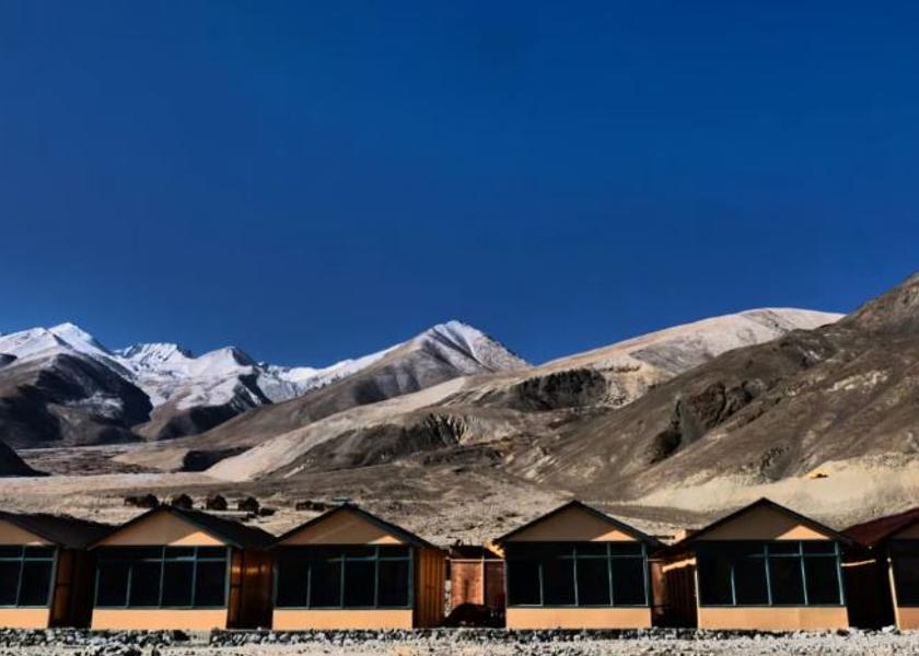 Ladakh Pangong Hotel View