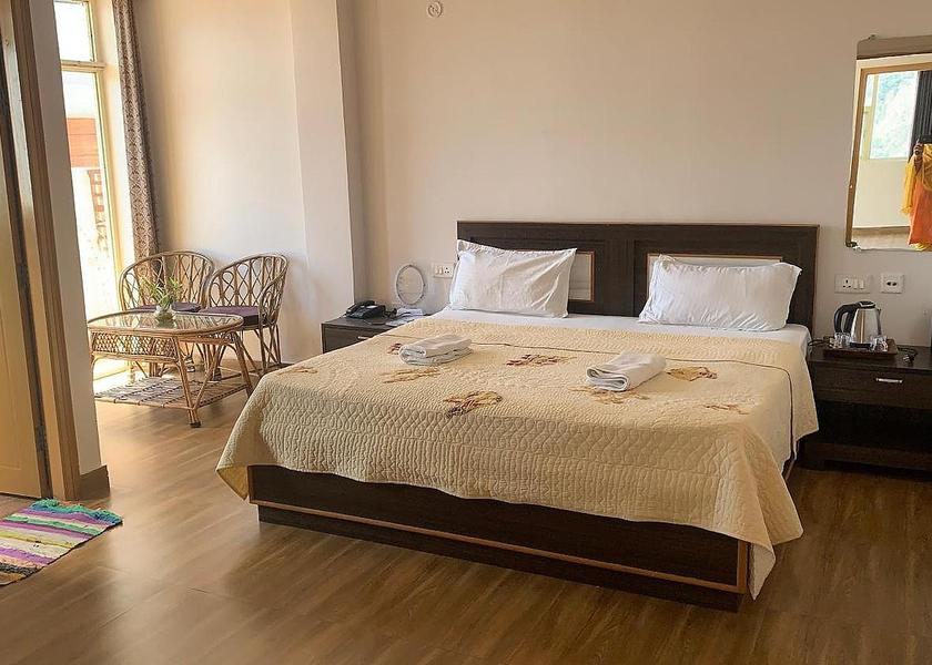 Uttarakhand Rishikesh Deluxe Room with panoramic view and balcony