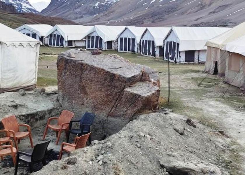 Himachal Pradesh Sarchu Hotel View