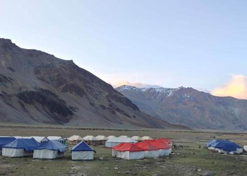 Himachal Pradesh Sarchu Hotel View