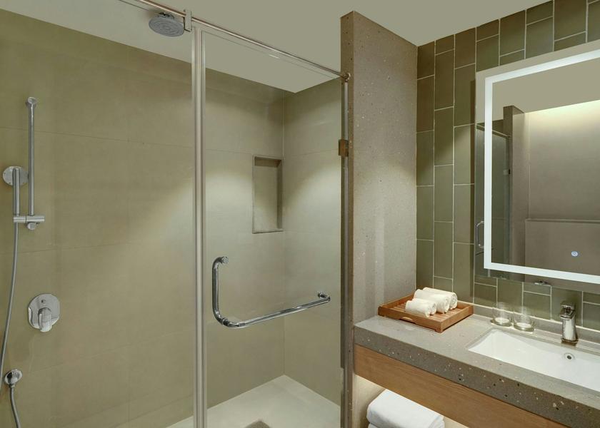Gujarat Gandhinagar Guest Bathroom - Rain Shower - Vanity