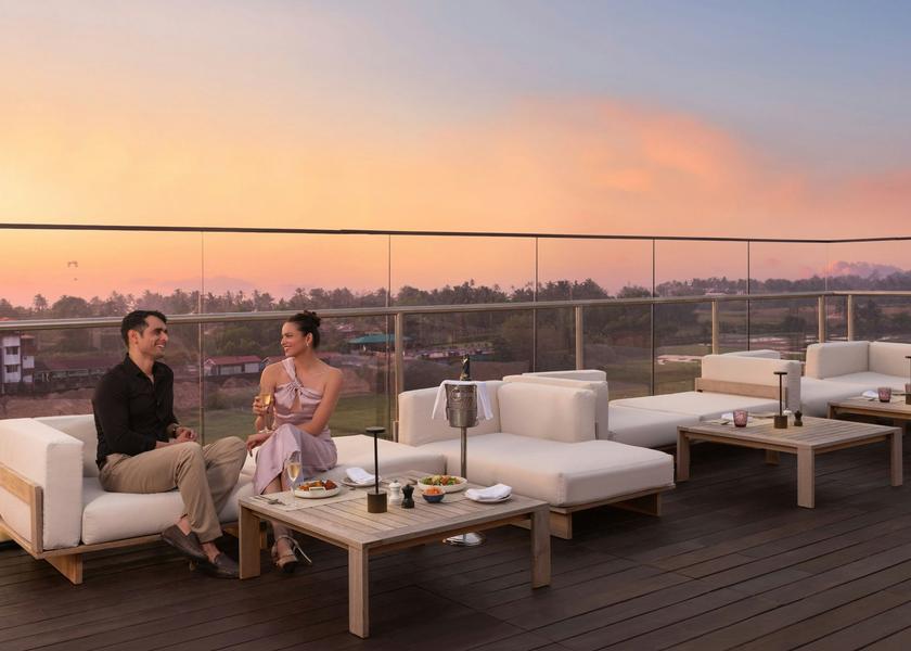 Goa Colva CEU Rooftop Restaurant, Exterior Twilight