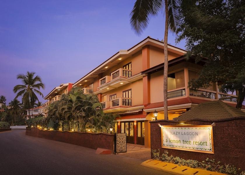 Goa Baga Front of property - evening/night