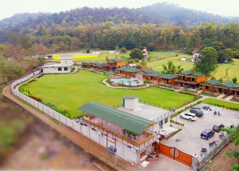 Uttarakhand Ramnagar Aerial view