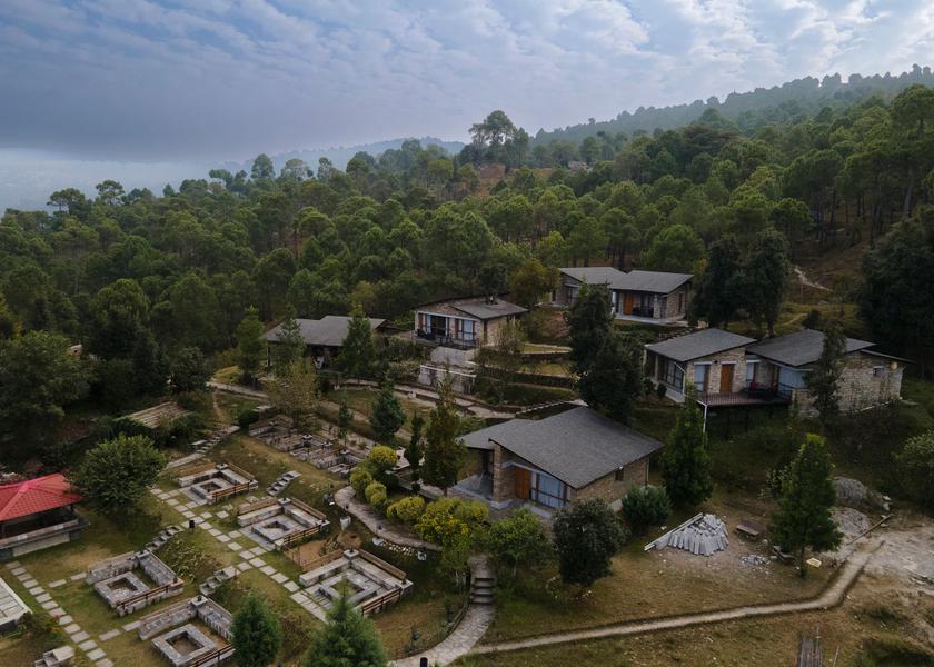 Uttarakhand Ranikhet Aerial View