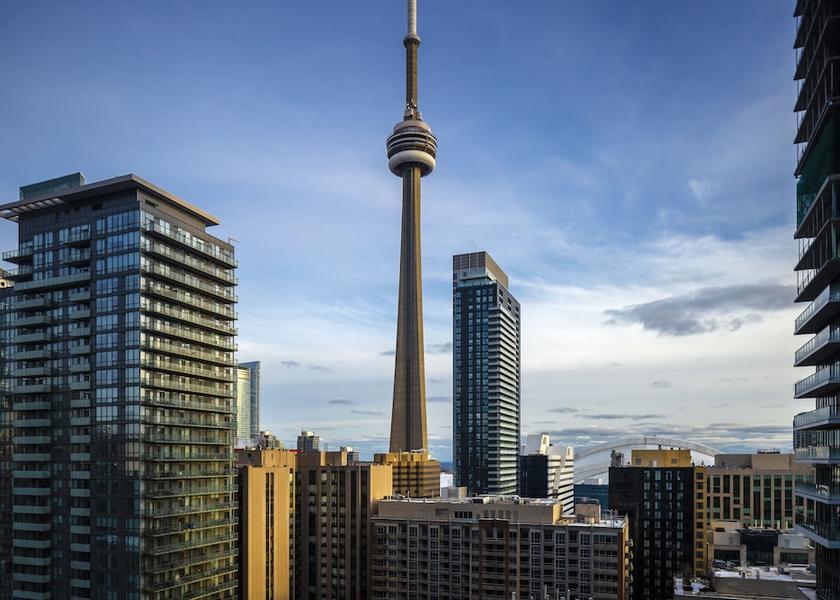 Ontario Toronto City view from property