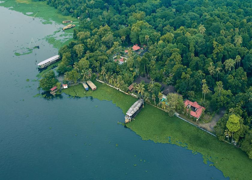 Kerala Alleppey Aerial View