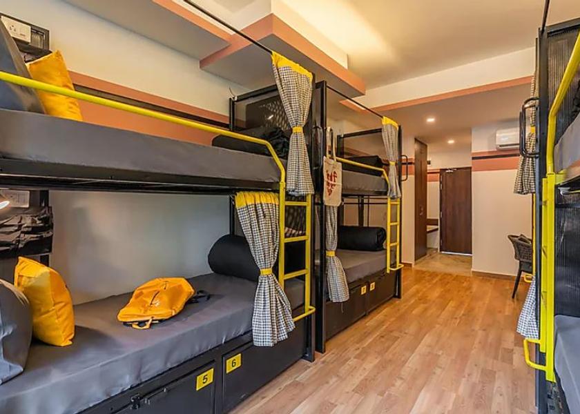 Himachal Pradesh Dharamshala Bed in 8 Bed Mixed Dormitory with Balcony and Mountain View