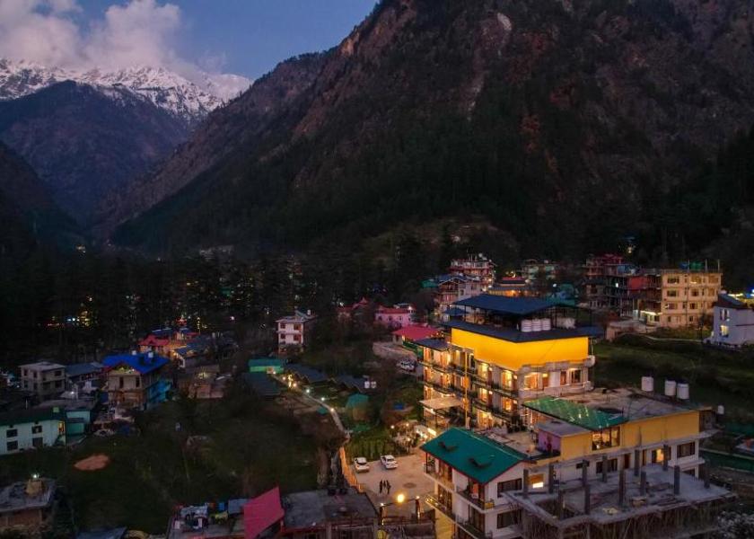 Himachal Pradesh Kasol Aerial View