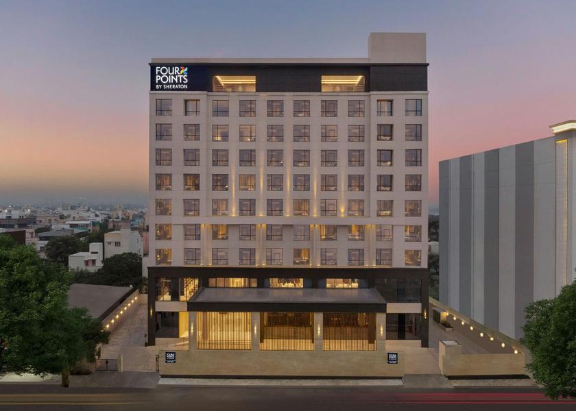 Tamil Nadu Chennai Hotel Facade Evening