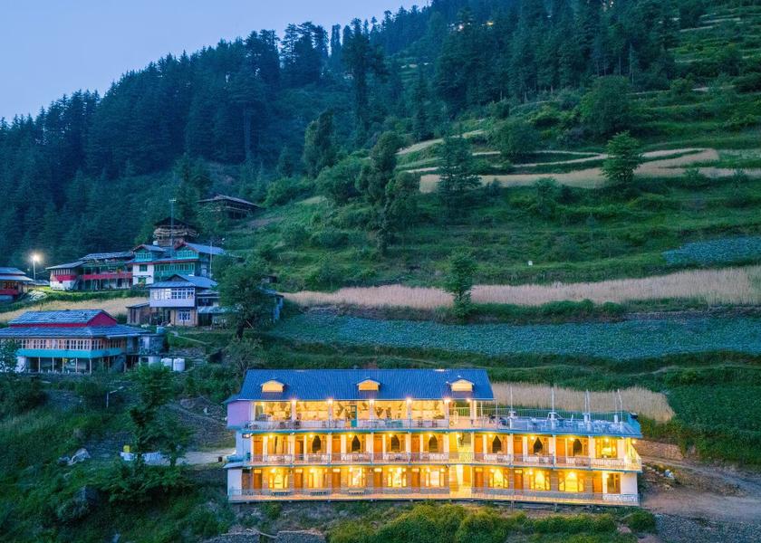 Himachal Pradesh Jibhi Hotel View