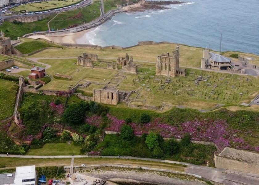 England Whitley Bay Aerial View