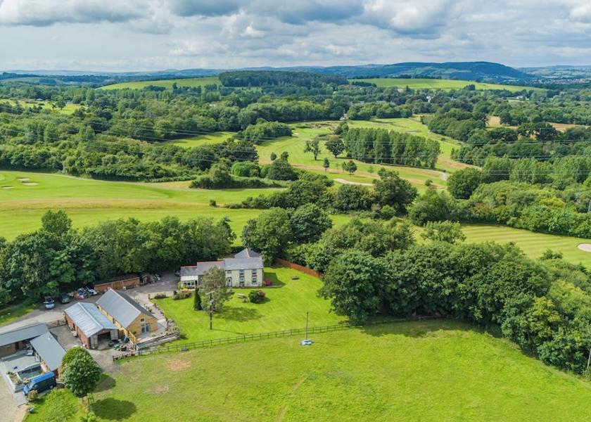 Wales Cowbridge Aerial View