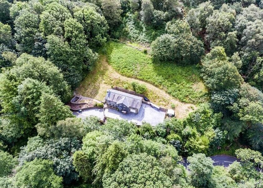 Wales Blaenau Ffestiniog Aerial View