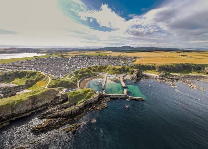 Scotland Buckie Aerial View